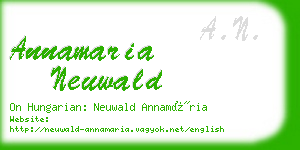 annamaria neuwald business card